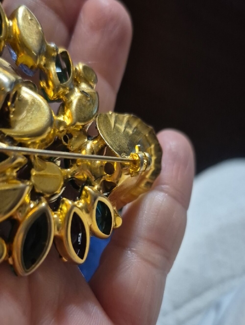 Juliana Style Vintage Crystal Floral Brooch - Picture 5 of 7